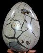 Septarian Dragon Egg Geode - Crystal Filled #60362-2